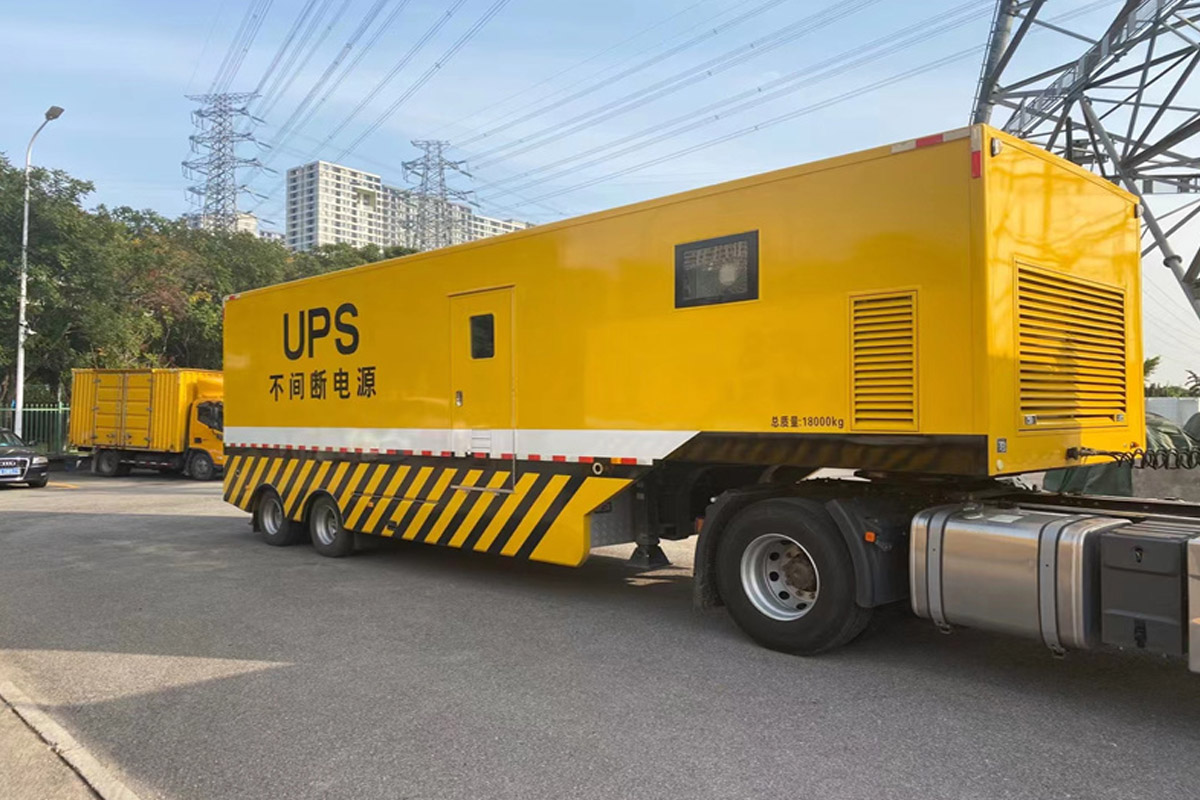红岗发电机租赁施工现场